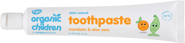 Green People - Organic Children - Kids Tandpasta Mandarijn zonder Fluoride - Beauty Junkies