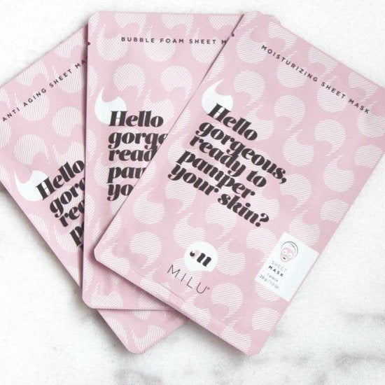 MILU cosmetics - Sheet Mask Gift Box - Beauty Junkies