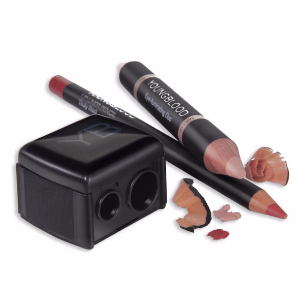 Youngblood - Pencil Sharpener Duo - Dubbele puntenslijper - Potloden gaan langer mee - Beauty Junkies