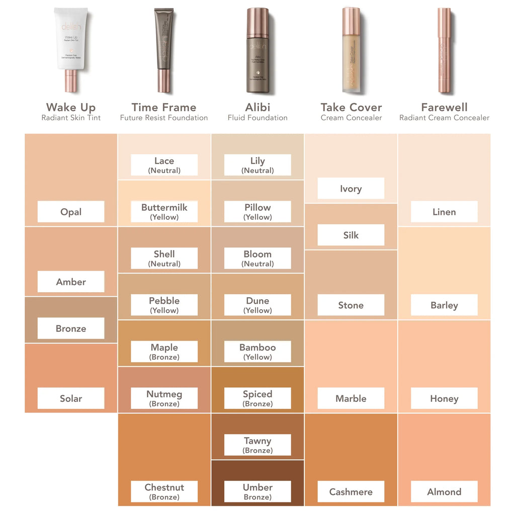 Delilah Foundation Kleurkeuzehulp – Vind jouw foundation en kleur