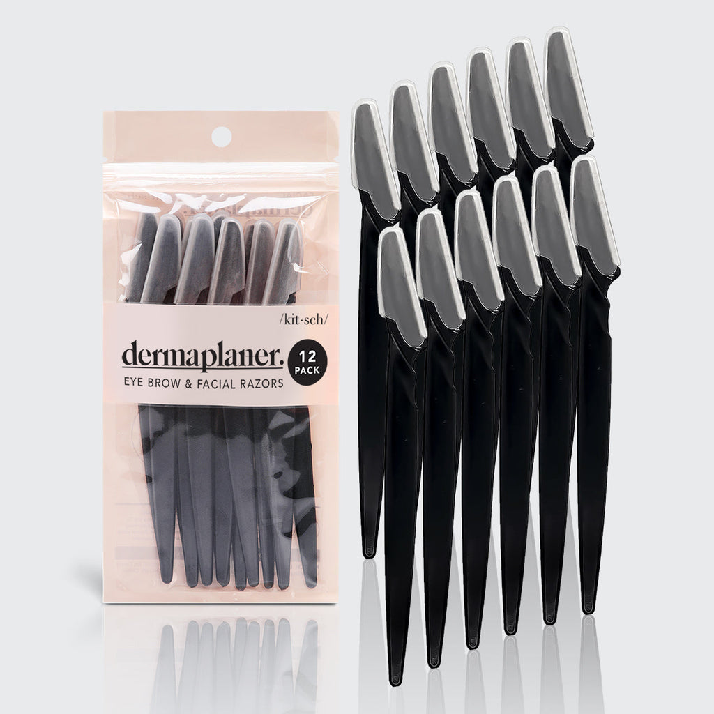 Kitsch - Recycled Plastic Dermaplaners 12-delige Set – Stralende & Gladde Huid