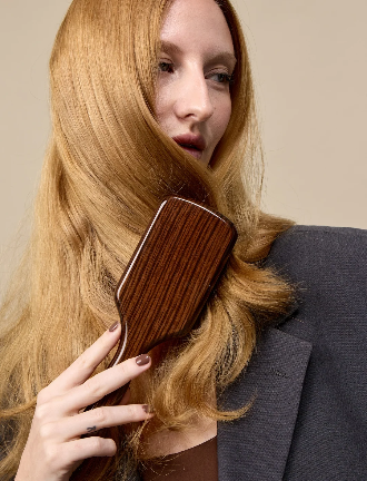 Fan Palm Beech Wood Boar & Nylon Hairbrush – Houten haarborstel