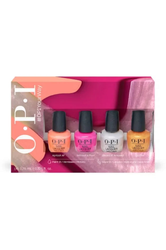 OPI  Nail Lacquer - Your Way Mini Nagellak Giftset – 4 × 3,75 ml