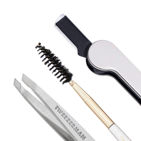 Tweezerman -  Complete set  Wenkbrauw- en Gezichtsverzorging - Brow & Facial Grooming Set