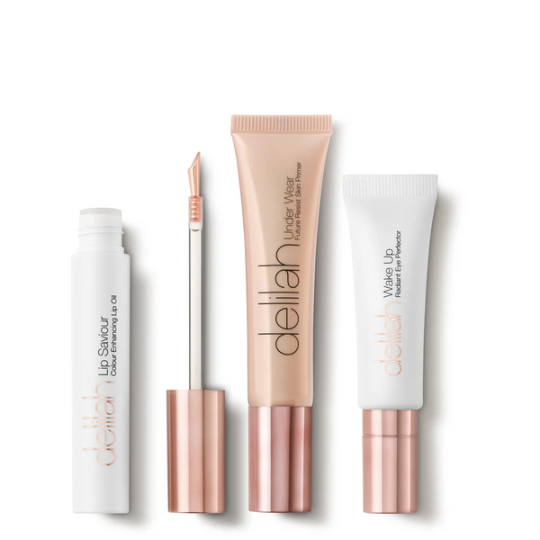 Delilah Cosmetics - Beauty Icons 3 Piece Hero Collection 3delige Cadeauset - Primer, Oogcrème & Lip Oil