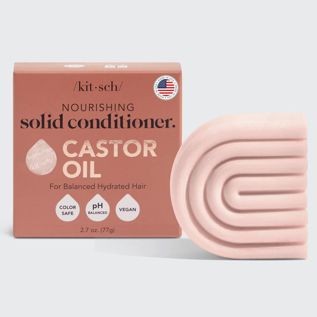 Kitsch  - Castor Oil Nourishing Conditioner Bar –  Voor Droog & Beschadigd Haar – 77 gram