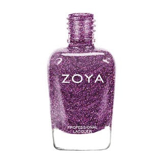 Zoya Aurora – Paarse Holografische Nagellak met Diamantglans