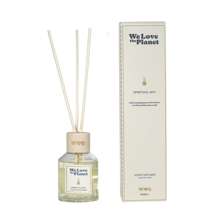 We love the Planet - Reed Diffuser Spiritual Spa - Eucalyptus Geur