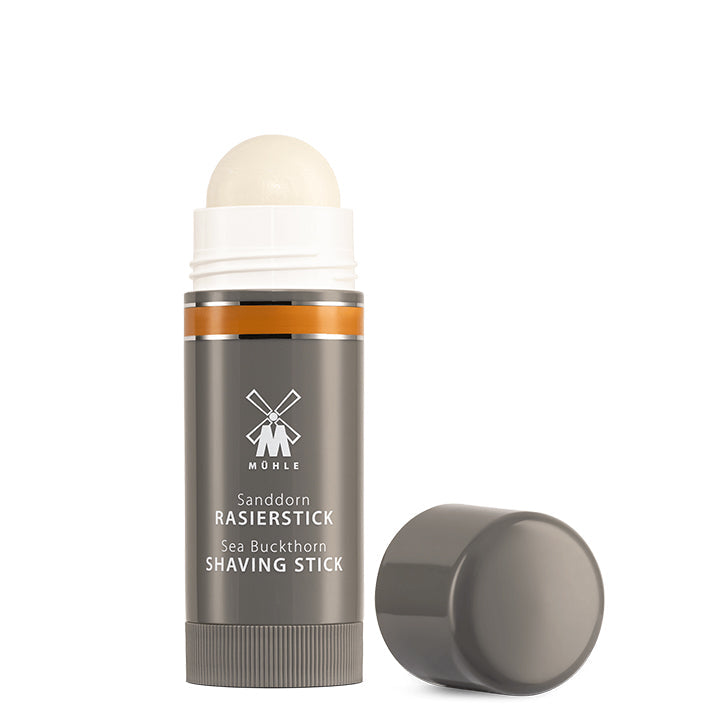 Mühle - Sea Buckthorn Scheerstick 37g – Verfrissende Natuurlijke Scheerzeep met Duindoorn - Handig voor op Reis