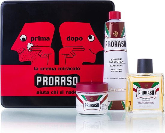 Proraso -  Geschenkset Primadopo Vintage Collectie - Sandalwood Scheerset