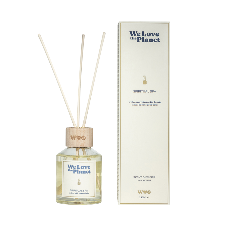 We love the Planet - Reed Diffuser Spiritual Spa - Eucalyptus Geur