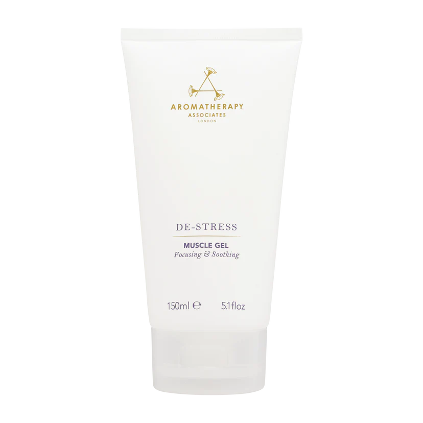 Tube van Aromatherapy Associates - De-Stress Muscle Gel rechtopstaand