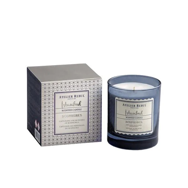 Atelier Rebul -  Istanbul Bosphorus Geurkaars 210 gram – Fris, Bloemig & Aquatisch