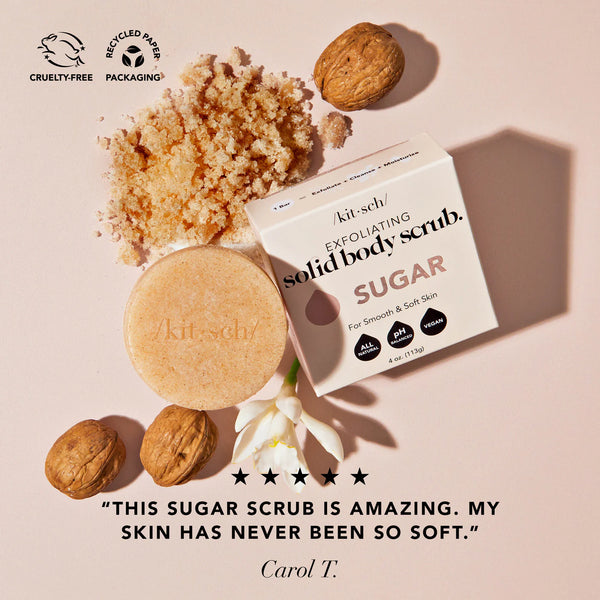 Kitsch -  Exfoliating Sugar Body Scrub – Zachte Scrub voor Gladde & Stralende Huid