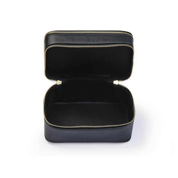 Fan Palm Beauty Box Zwart – PU Leer