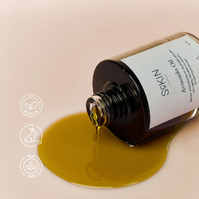 ScKin Nutrition - Avocado Oil 50 ml – 100% Pure, Koudgeperst & Voedend voor Huid en Haar