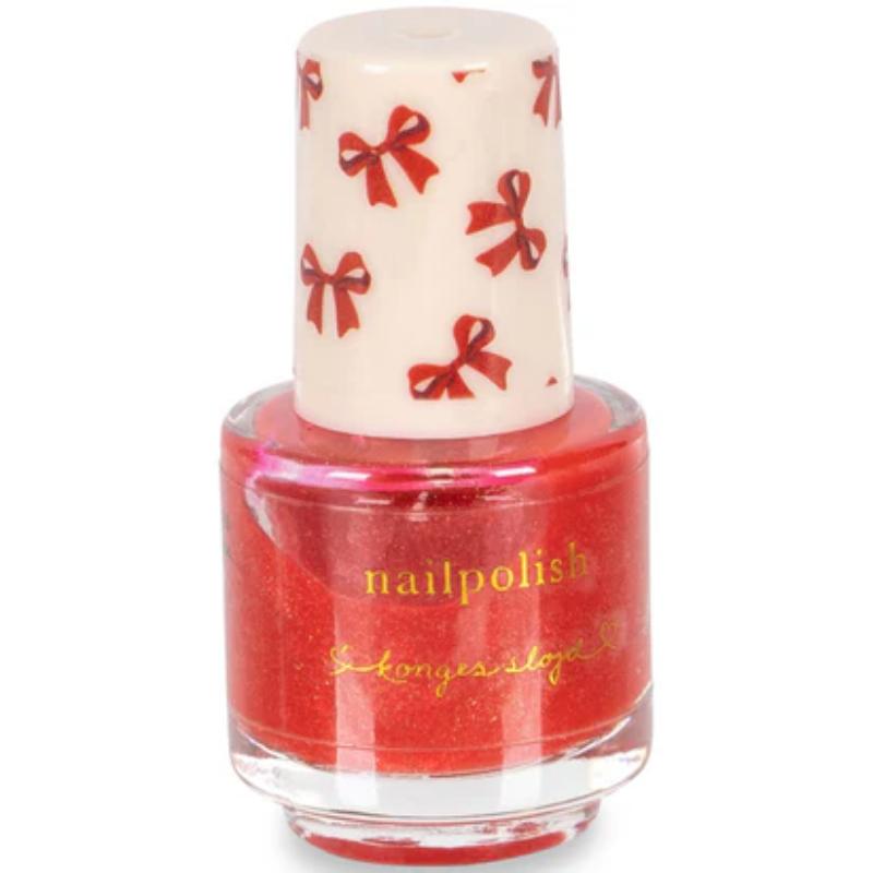 Konges Slojd-  Kindernagellak – Twinkle Peel Off Nail Art - Red of Amour Pink