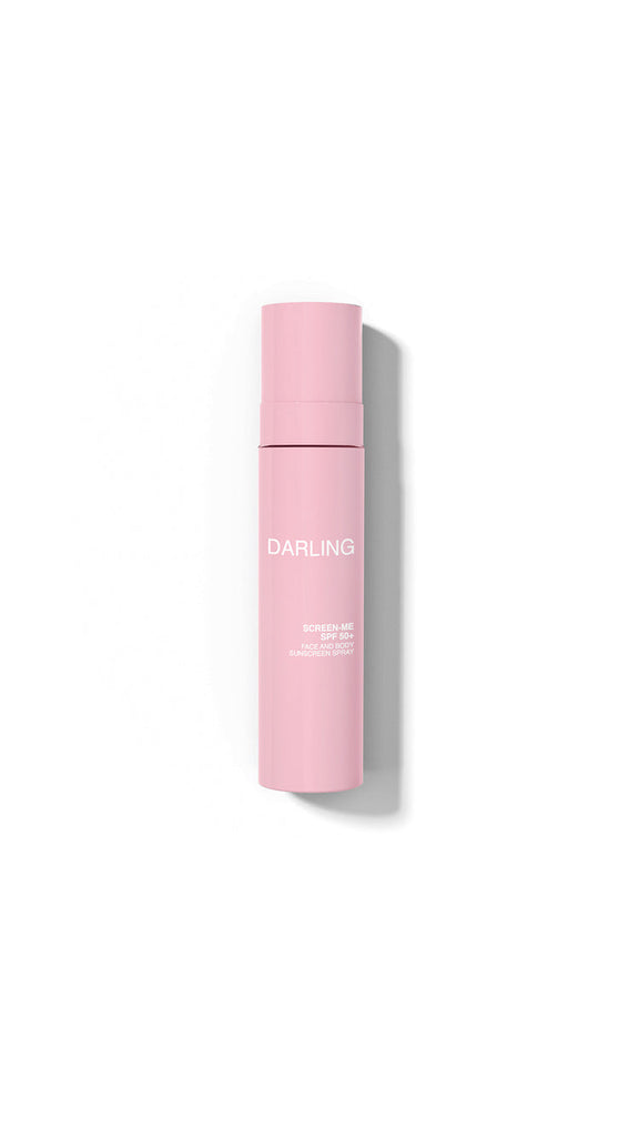 Darling Screen Me SPF 50 sprayflacon met minimalistisch design.