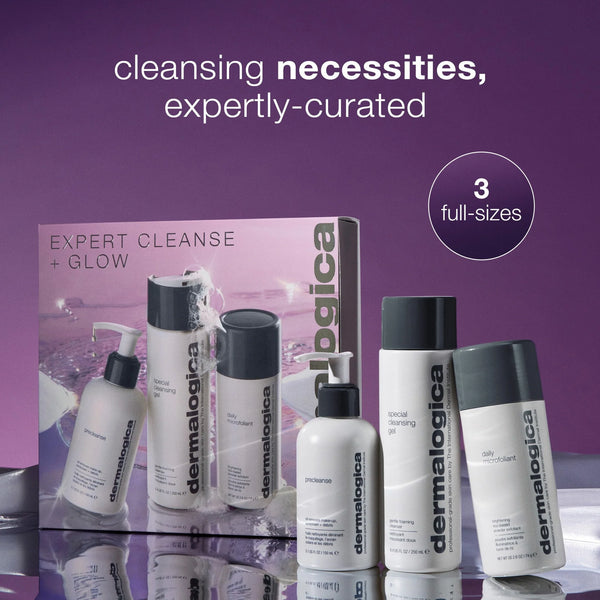 Dermalogica -  Expert Cleanse + Glow Set – 3 Full-Size Reinigingsproducten