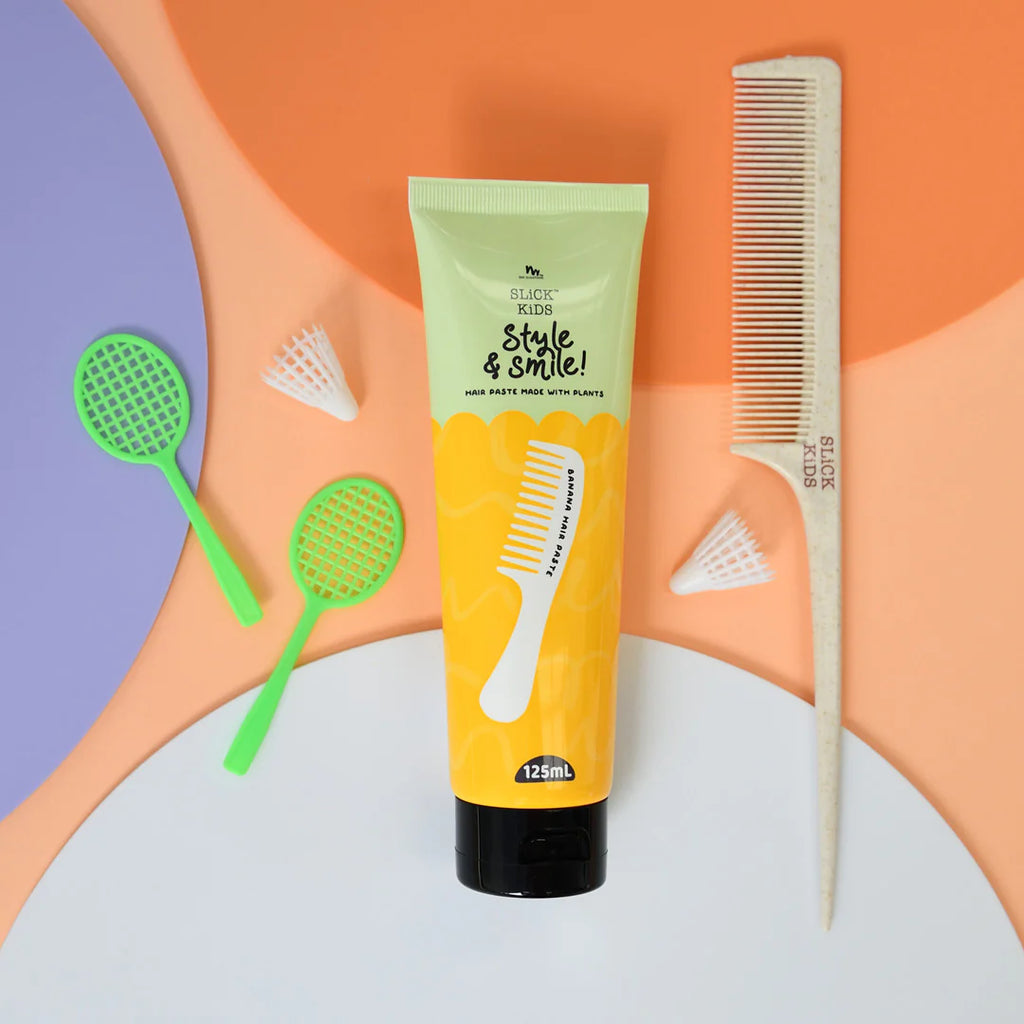 No Nasties Kids – Natuurlijke Haarpasta voor Kinderen – Kokos & Limoen – Medium Hold (125ml)