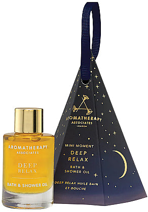 Aromatherapy Associates -  Mini Moment Deep Relax Bath and Shower Oil - Beauty Junkies