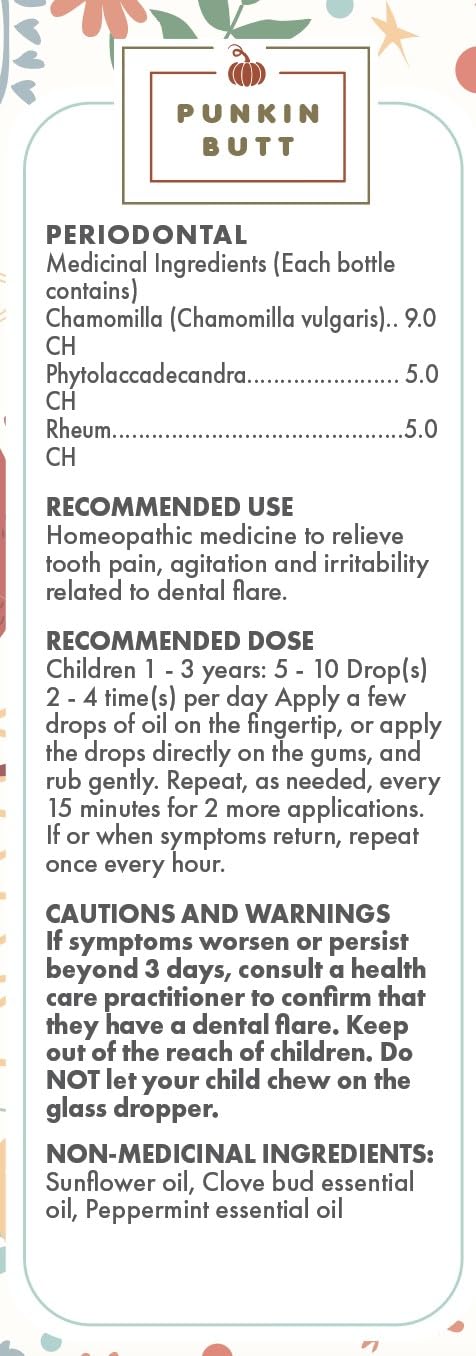 Punkin Butt - Homeopathische Tandjesolie – 100% Natuurlijk & Effectief