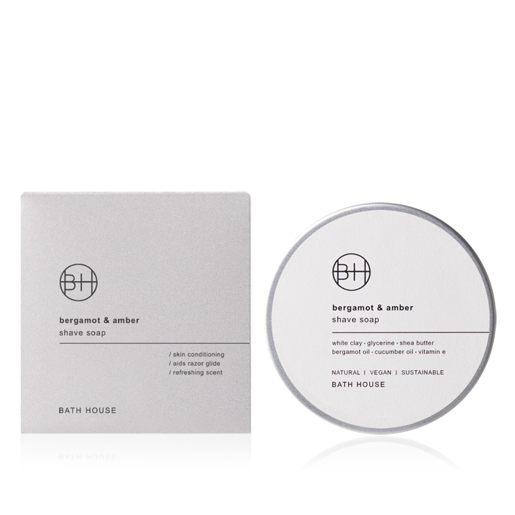 Bath House – Rasierseife aus Bergamotte und Bernstein