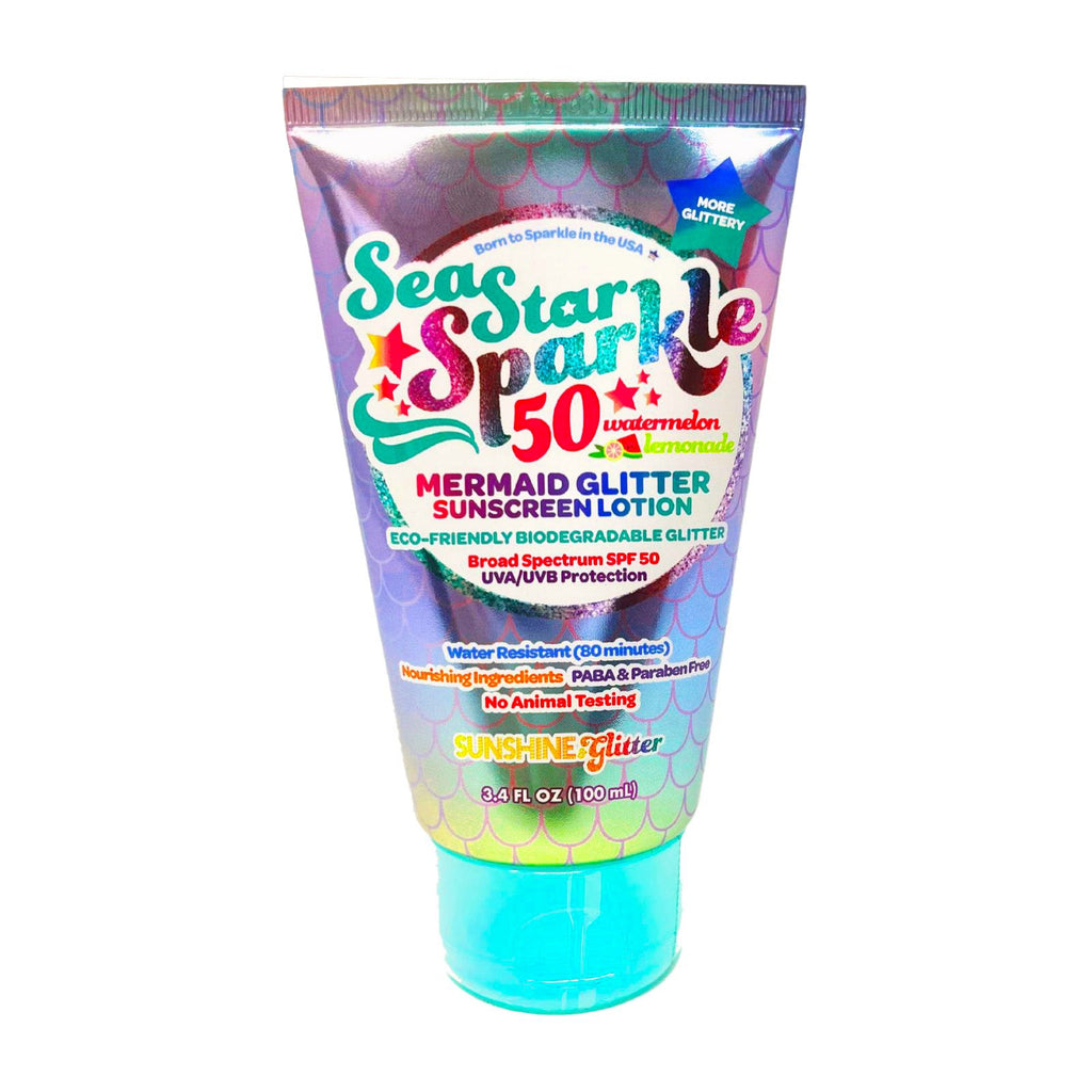 Sunshine &amp; Glitter - Sea Star Mermaid Glitter SPF 50 Sunscreen