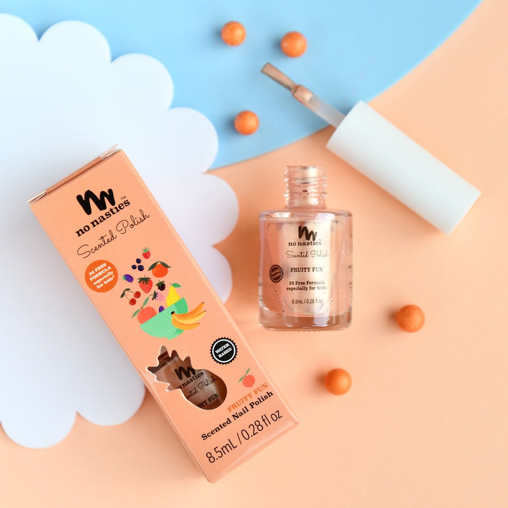 Pas de méchants - vernis à ongles parfumé - Fruity Fun - pêche chatoyante