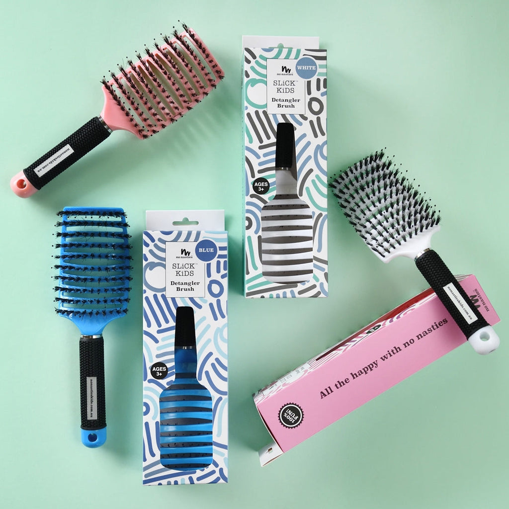 No Nasties - Detangler Kids Haarborstel - Anti-klit