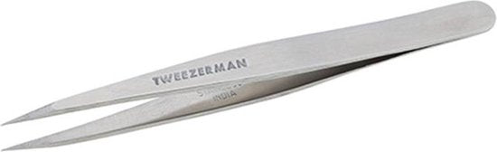 Tweezerman - Punt Pincet  - Classic Stainless Steel - Slant Point Tweezer - Beauty Junkies