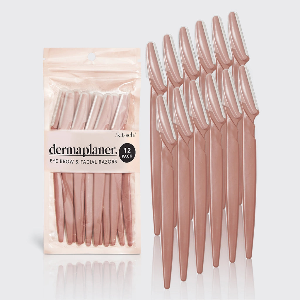 Kitsch - Recycled Plastic Dermaplaners 12-delige Set – Stralende & Gladde Huid