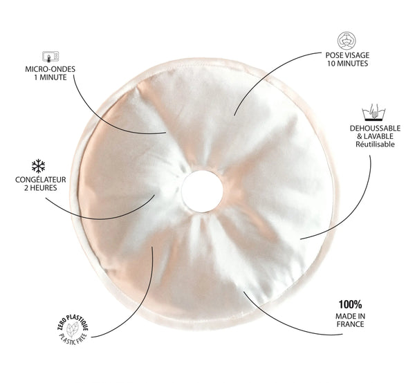 Soopz - Kobido Gezichtsmasker van Zijde – Warm & Koud Ontspanningsmasker