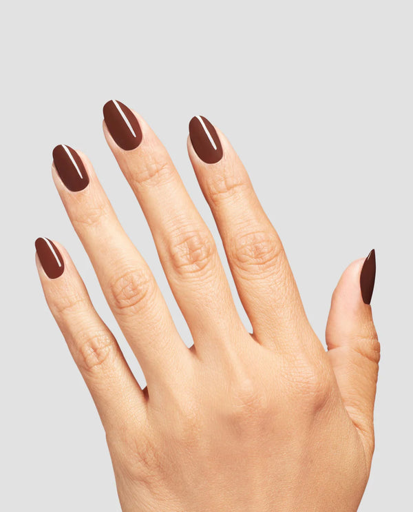 OPI Infinite Shine – Lip Hot Liner – Donkerbruine Gel-look Nagellak