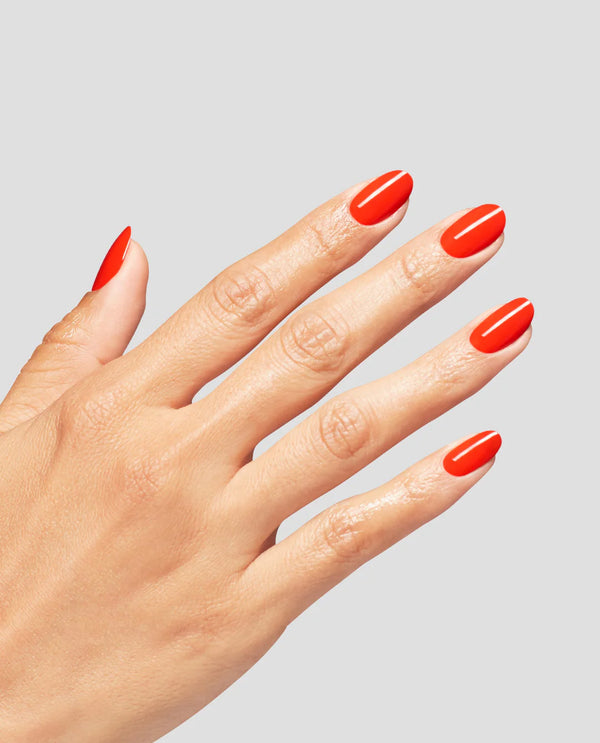 OPI Infinite Shine – Mini Plaid Flirt – Oranje-Rode Gel-look Nagellak