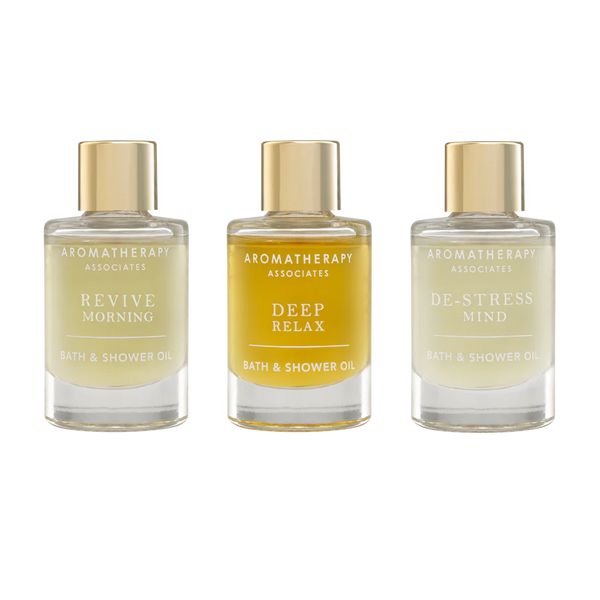 Aromatherapy Associates - Essential Bath & Shower Oils (3 producten) - Relax, De-Stress, Revive - Beauty Junkies