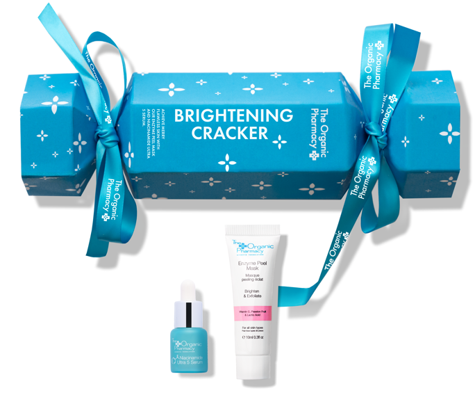 The Organic Pharmacy Brightening Cracker - Feestelijke set voor een stralende en egale huid"