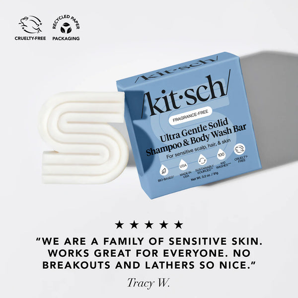 Kitsch - Ultra Sensitive Shampoo & Body Wash Bar – Parfumvrij & Zacht