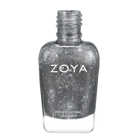 Zoya Jett – Vegan Zilveren Nagellak – Textured Glitter Finish 15 ml