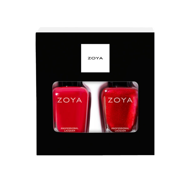 Zoya -  Precious Duos Ruby Nagellak Set – Vegan & Gift Box – 2x 15ml