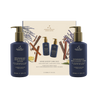 Natuurlijke ingrediënten van Aromatherapy Associates, waaronder Lavendel, Ylang Ylang en Ho Wood, weergegeven op de doos voor de Hand & Body Care Duo.