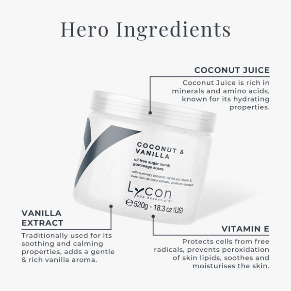 Lycon - Coconut & Vanilla Sugar Scrub