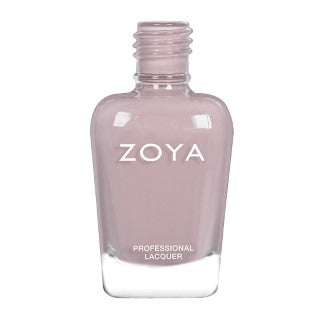 Zoya Crystal nagellakfles – warm grijspaarse kleur met crème finish, professionele kwaliteit