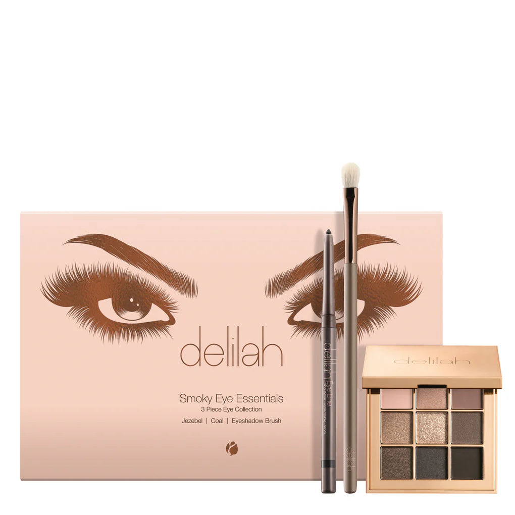 Smoky Eye Essentials collectie van Delilah Cosmetics met producten voor een perfecte smoky eye.