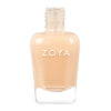 Nagellakflesje van Zoya Erin – zachte nude roze kleur met zilveren glitter en warme ondertoon