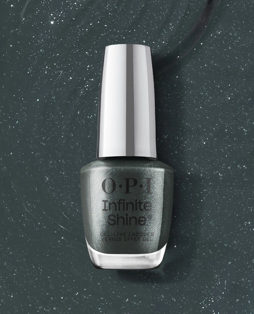 OPI Infinite Shine- Get in Platform-ation – Donkergroene Shimmer Gel-look Nagellak