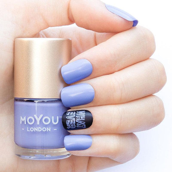 MoYou Nagellak om te Stempelen en Basis Lak Periwinkle 9ml - Beauty Junkies
