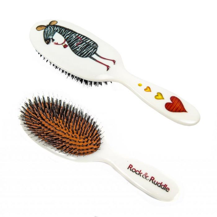 Rock & Ruddle  - Haarborstel Zebra - Beauty Junkies