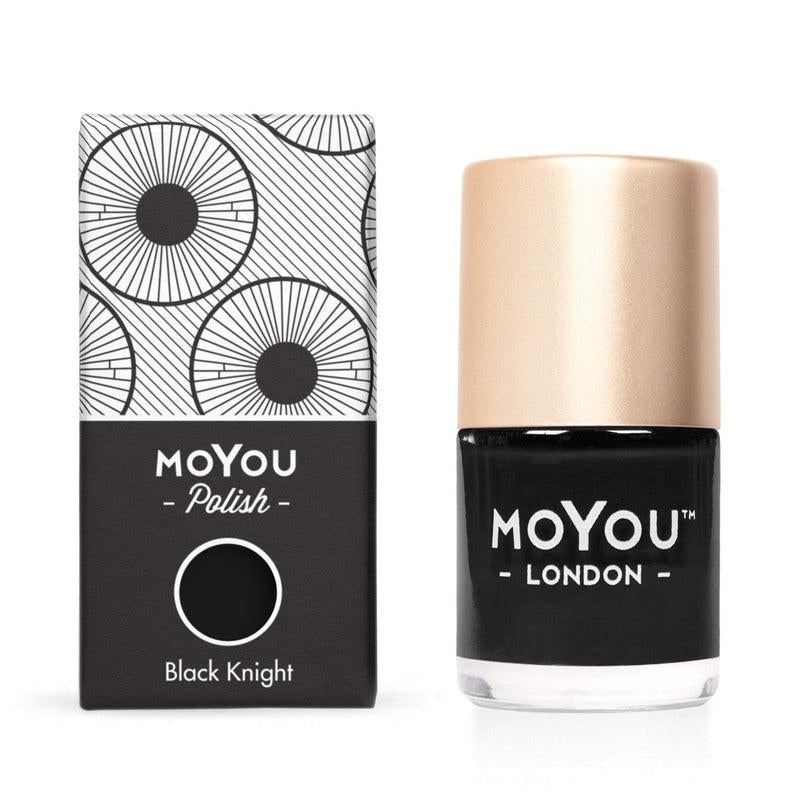 MoYou London - Nagellak voor Stempelen en Basis Kleur - Black Knight 9ml - Beauty Junkies