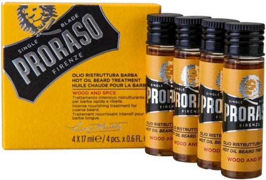 Proraso - Wood & Spice Hot Oil Beard Treatment - Beard Restructure Oil - Beauty Junkies